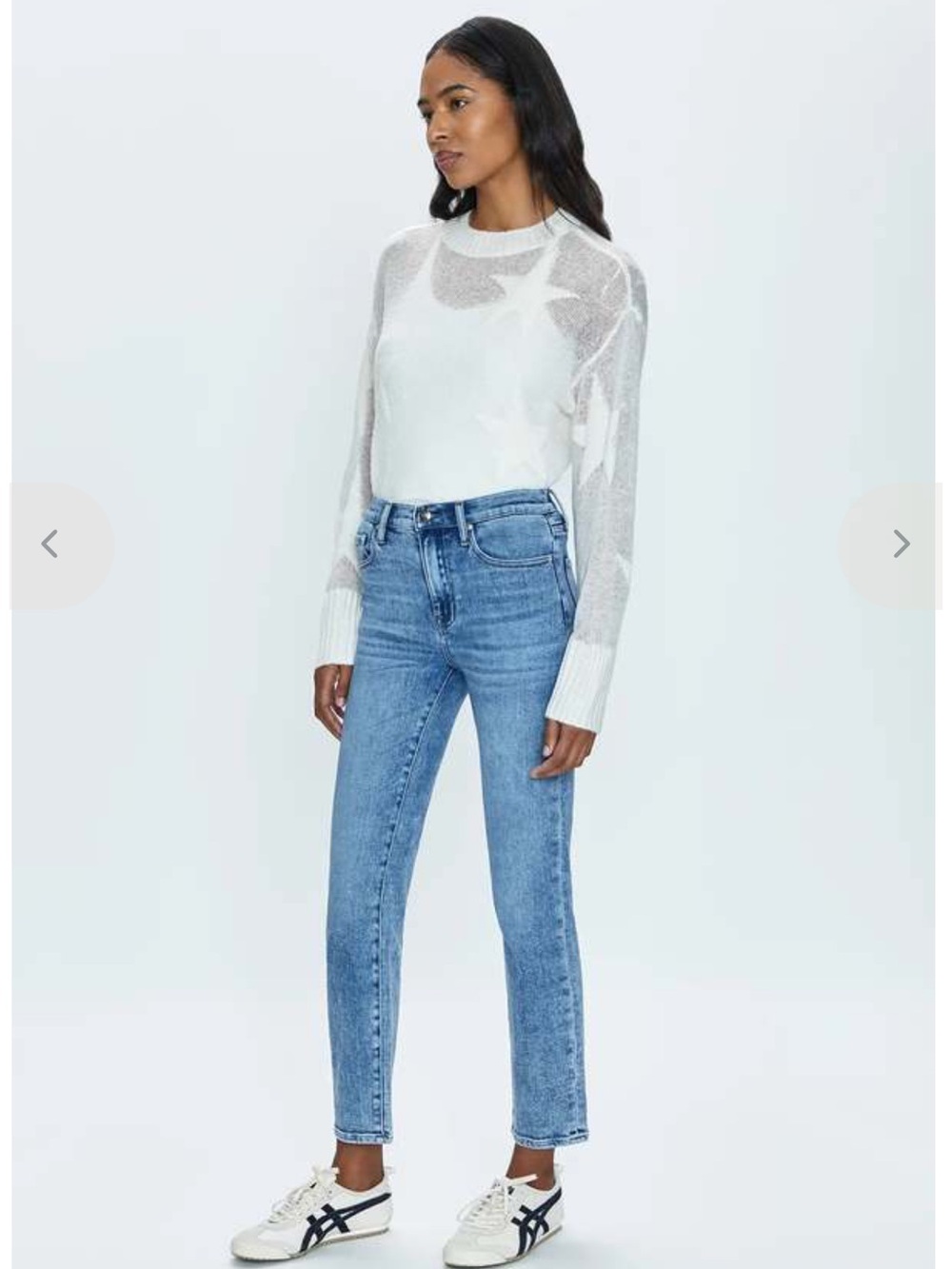 NWT PISTOLA Madi High Rise Modern Slim in Silver Lake